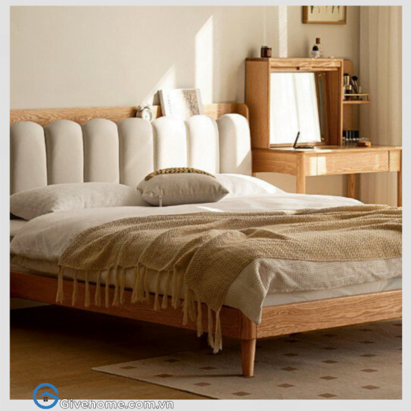 giường ngủ gỗ sồi nga thiết kế thanh lịch2