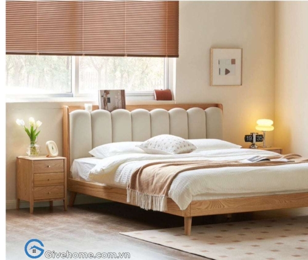 giường ngủ gỗ sồi nga thiết kế thanh lịch4