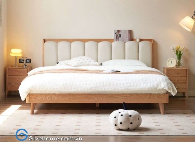 giường ngủ gỗ sồi nga thiết kế thanh lịch6