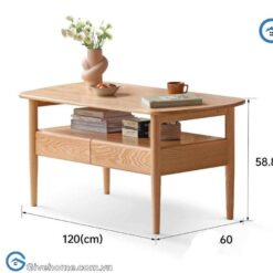 bàn trà gỗ tự nhiên thiết kế tối giản5