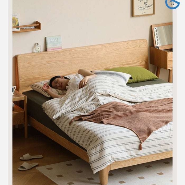 giường gỗ sồi thiết kế hiện đại4