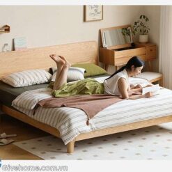 giường gỗ sồi thiết kế hiện đại5