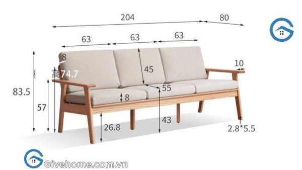 sofa văng gỗ thiết kế hiện đại2