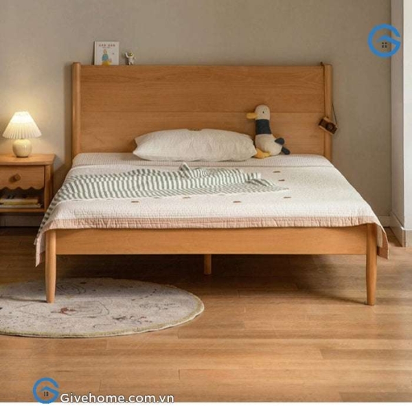 Giường đơn gỗ sồi phong cách hiện đại8