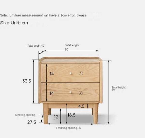 Tủ để đầu giường gỗ tự nhiên thiết kế hiện đại3