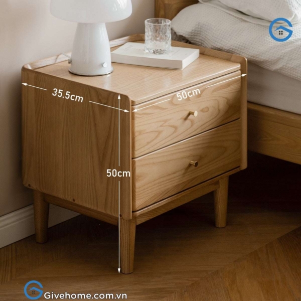 Tủ để đầu giường gỗ tự nhiên thiết kế hiện đại6