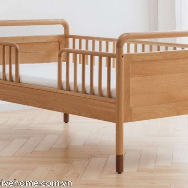 giường ghép cho bé dài 2m gỗ sồi tự nhiên5