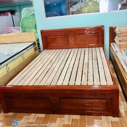 giường gỗ xoan đào sang trọng06
