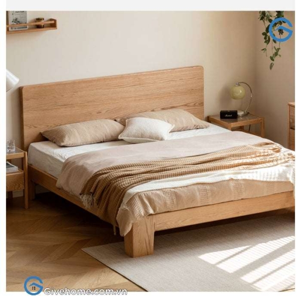 giường ngủ gỗ sồi nga 1m8×2m3