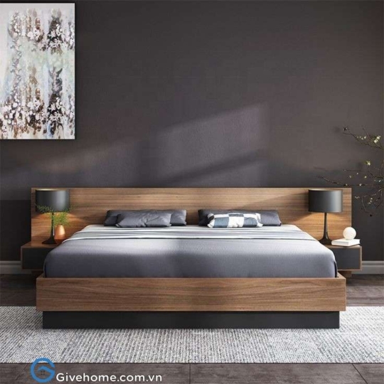 giường ngủ kiểu nhật gỗ công nghiệp