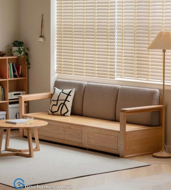 sofa gỗ nguyên khối thiết kế đa năng1