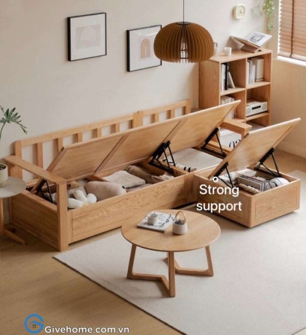 sofa gỗ nguyên khối thiết kế đa năng8