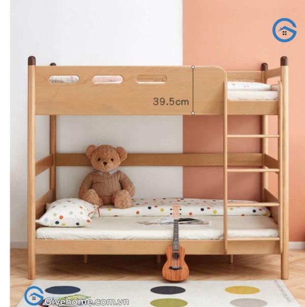 Giường tầng trẻ em bằng gỗ sồi tự nhiên1
