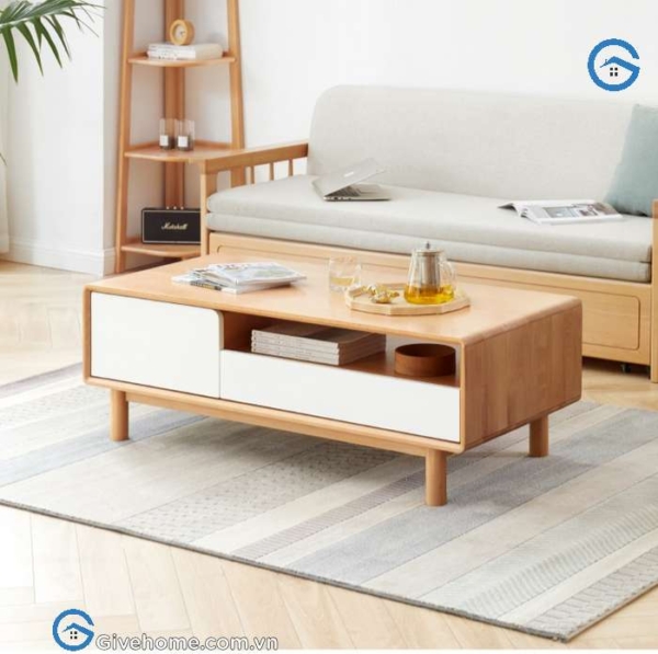 bàn trà sofa gỗ sồi nga thiết kế hiện đại6