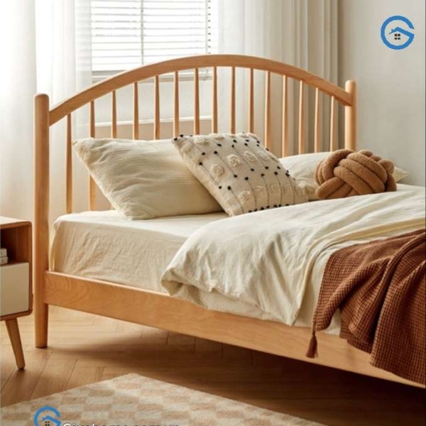 Giường ngủ gỗ tự nhiên thiết kế đơn giản05
