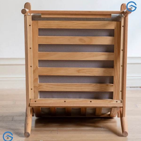 ghế bành sofa gỗ sồi thiết kế tối giản (6)