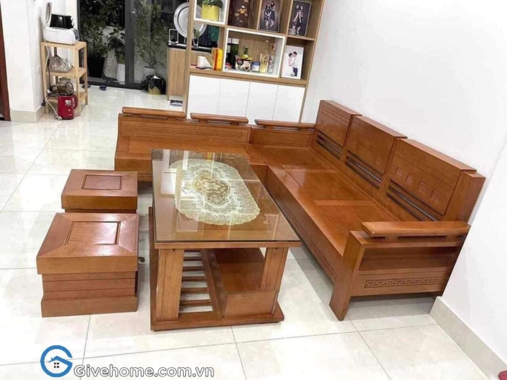 sofa gỗ chữ L cho phòng khách nhỏ02