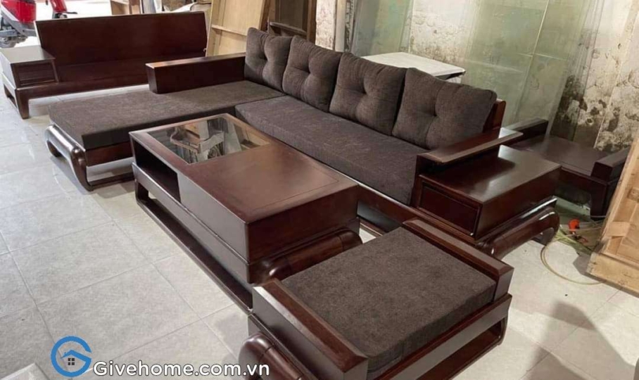 sofa gỗ chữ L cho phòng khách nhỏ05
