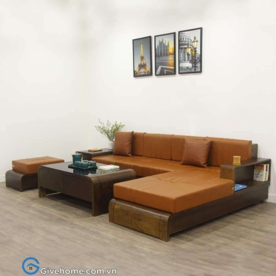 sofa gỗ chữ L cho phòng khách nhỏ09