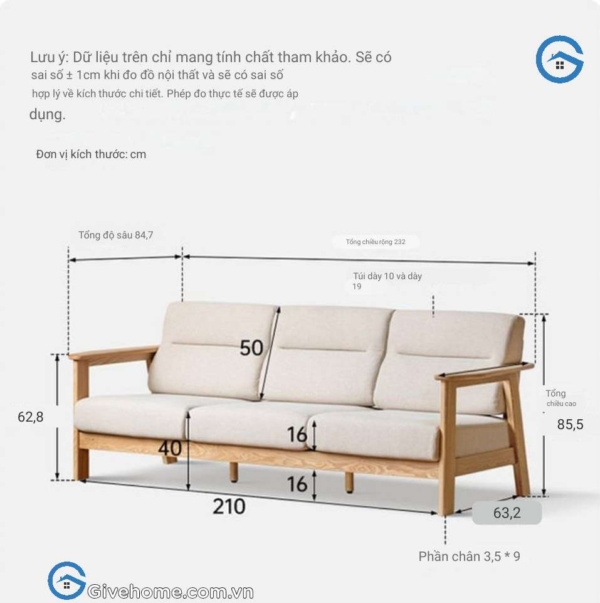 Ghế sofa văng cho phòng khách chung cư8