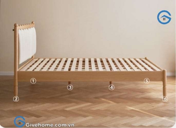 Giường ngủ trẻ em bằng gỗ sồi cao cấp4