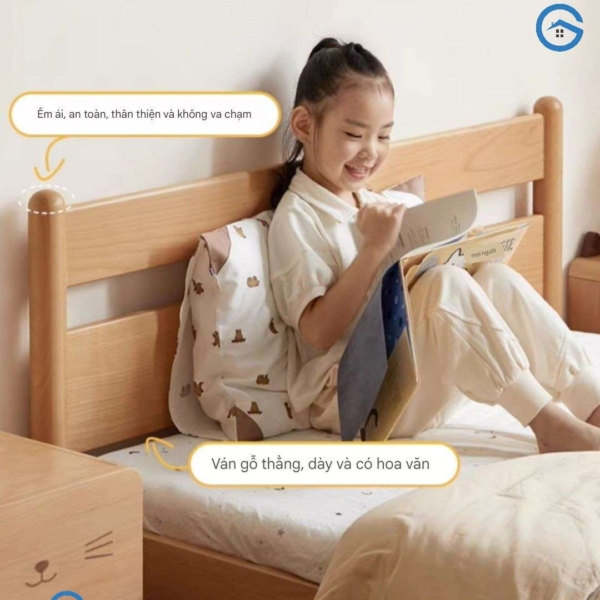 Giường ngủ trẻ em bằng gỗ kiểu dáng hiện đại5