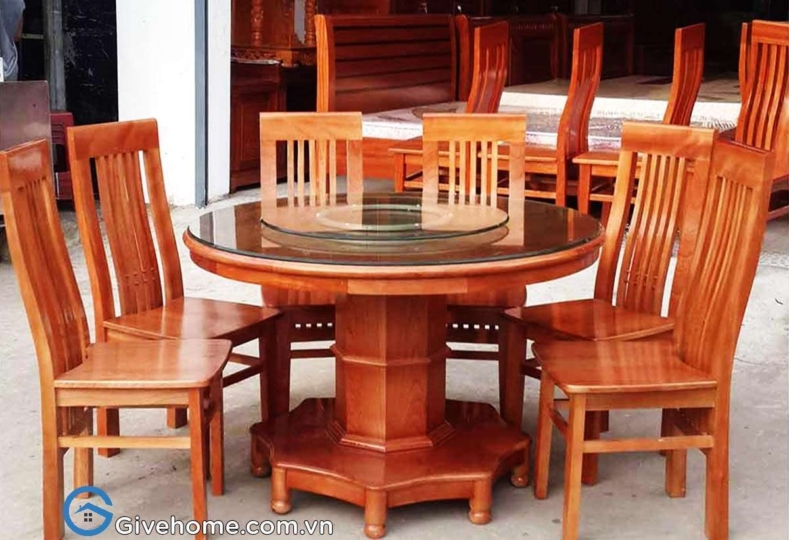 bàn ăn tròn gỗ18