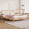 Mẫu giường gỗ sồi tự nhiên thiết kế hiện đại8