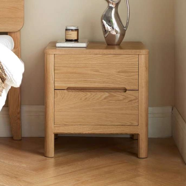 Tủ đầu giường nhỏ gọn bằng gỗ sồi tự nhiên8