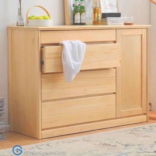 Tủ ngăn kéo gỗ đựng quần áo08