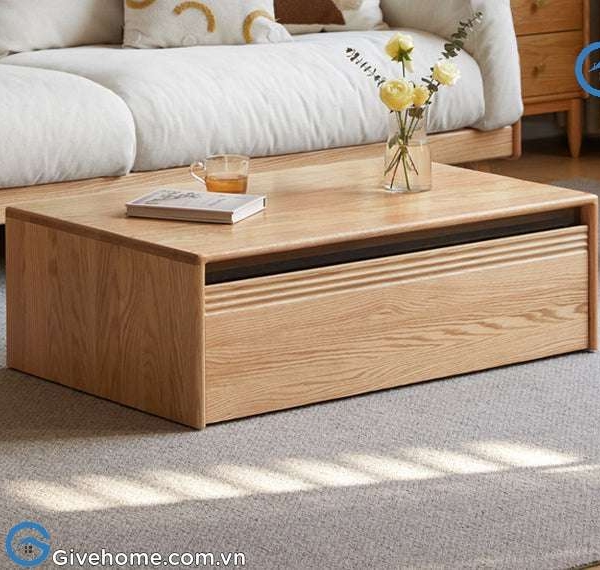 Bàn sofa hình chữ nhật gỗ sồi thiết kế hiện đại22