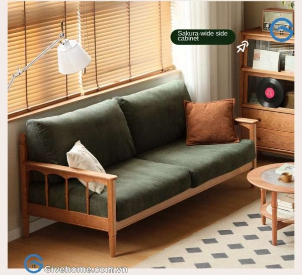 Ghế sofa văng gỗ tự nhiên kiểu pháp01