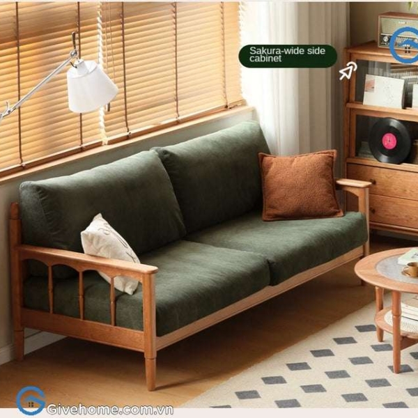 Ghế sofa văng gỗ tự nhiên kiểu pháp01