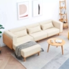 Sofa gỗ chữ L đệm nỉ thiết kế hiện đại8