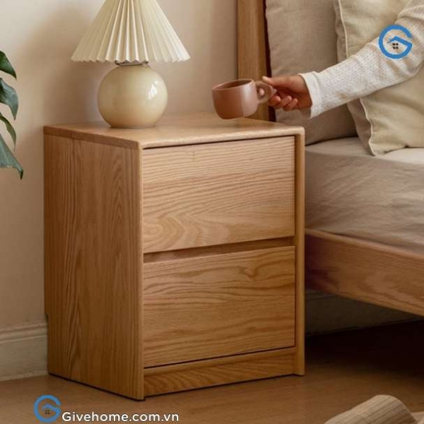Tủ đầu giường gỗ sồi tự nhiên4