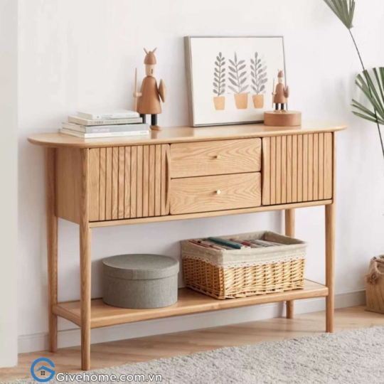 Bàn console gỗ tự nhiên1