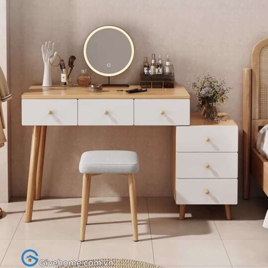 Bàn trang điểm gỗ mdf chất lượng03