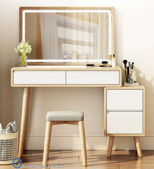 Bàn trang điểm gỗ mdf chất lượng12