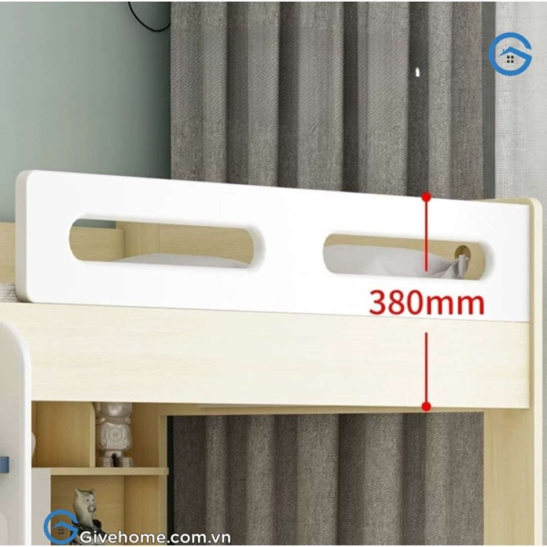 Giường 2 tầng trẻ em gỗ công nghiệp mdf nhỏ gọn4