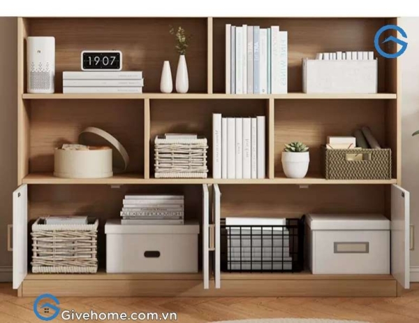 Kệ sách đứng gỗ công nghiệp mdf cho gia đình5