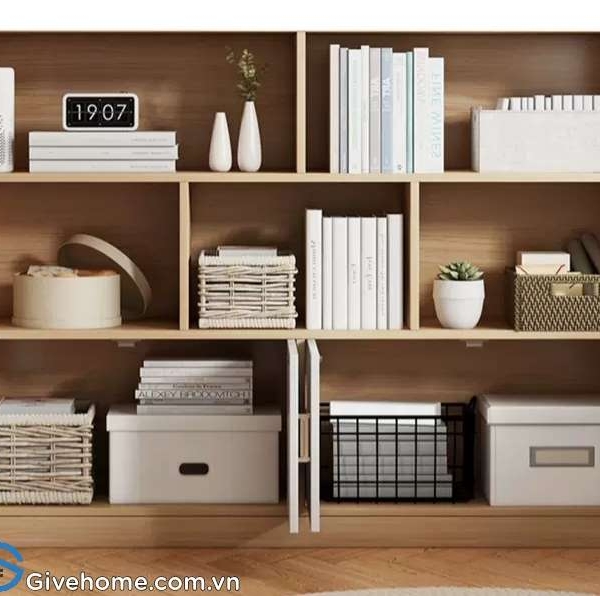 Kệ sách đứng gỗ công nghiệp mdf cho gia đình5