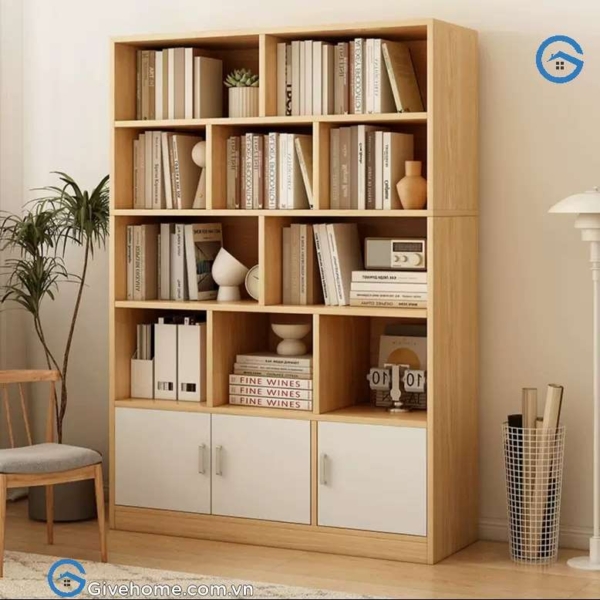 Kệ sách đứng gỗ công nghiệp mdf cho gia đình7