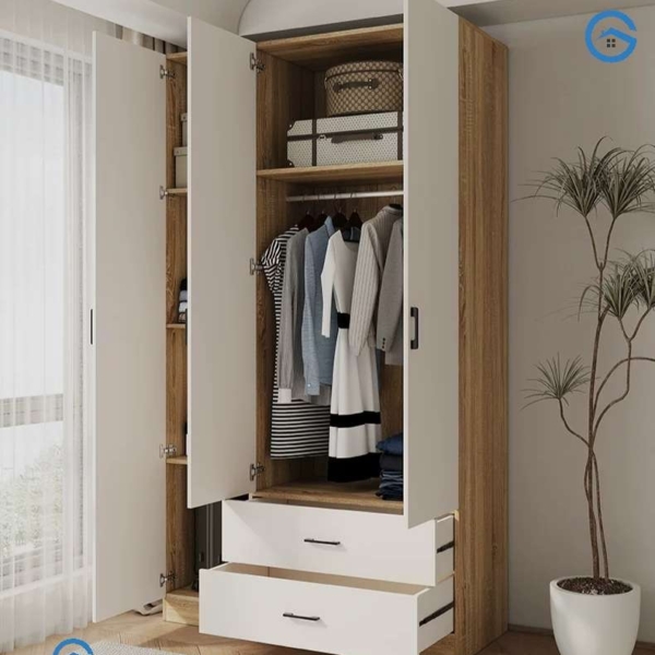 Tủ quần áo 3 cánh gỗ công nghiệp mdf tiện dụng5