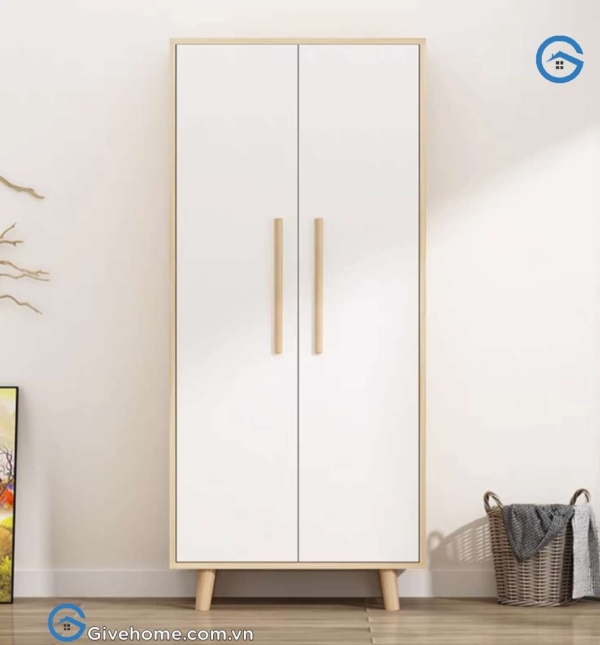 Tủ quần áo gỗ công nghiệp mdf 4 cánh kiểu đơn giản5