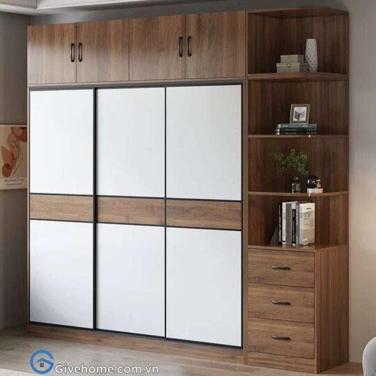 Tủ quần áo gỗ mdf04