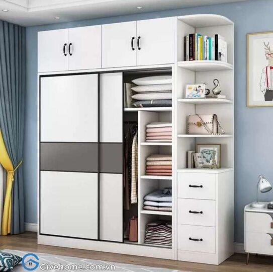 Tủ quần áo gỗ mdf05