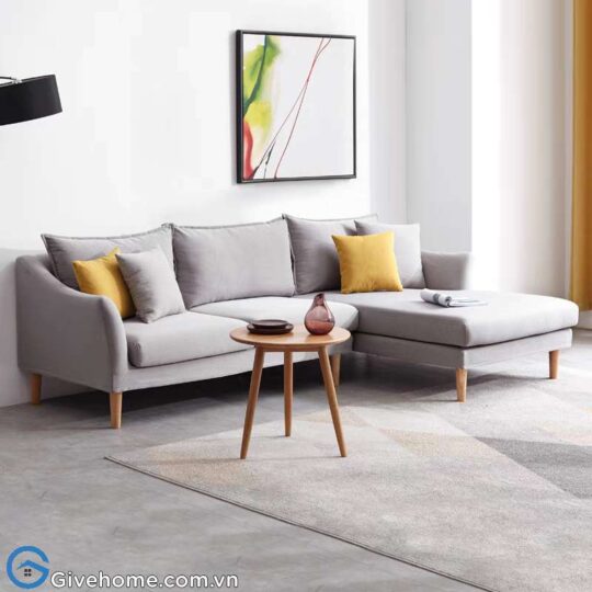 Sofa gỗ chữ L cho chung cư