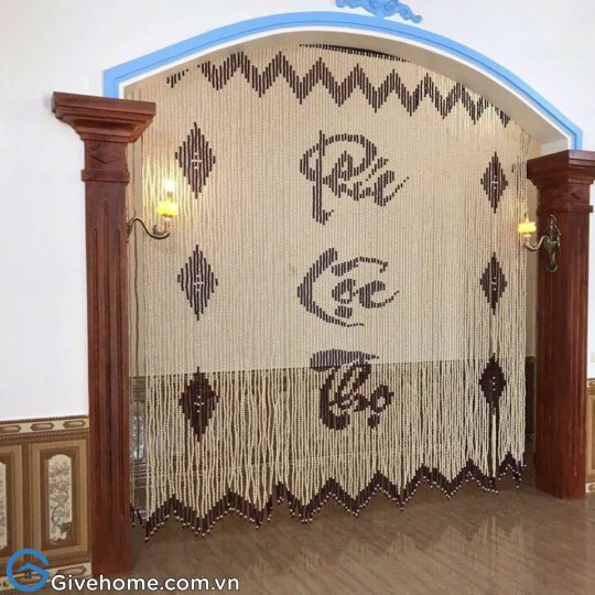 rèm hạt gỗ che bàn thờ14