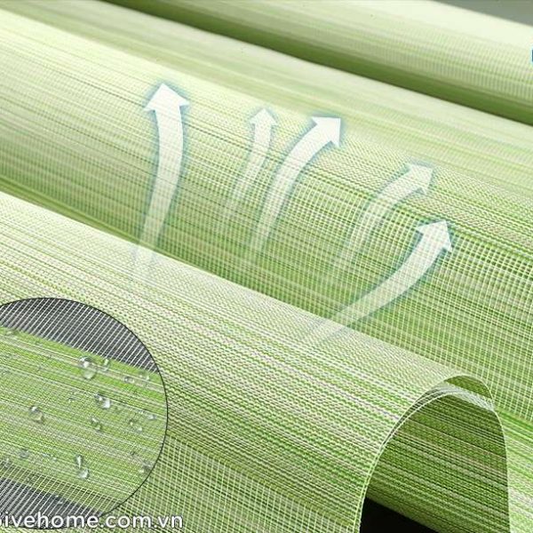 Rèm Cầu Vồng màu Xanh Lá Nhẹ Nhàng Cho Phòng Ngủ8