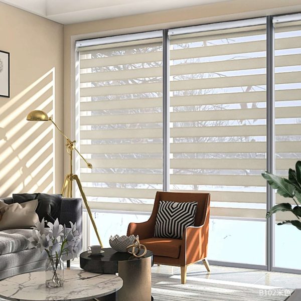 Rèm cửa sổ cầu vồng màu trắng hiện đại 1